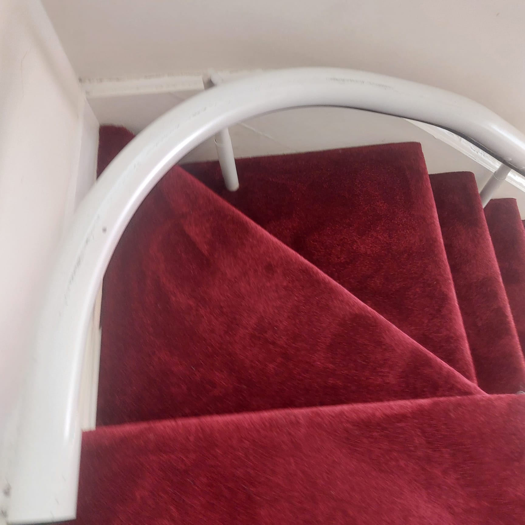 Red stairs carpet